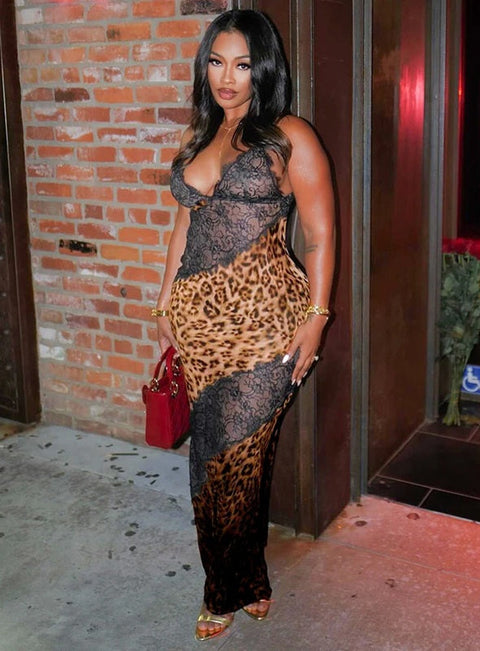 Miss Leopard Maxi Dress