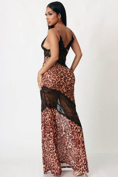 Miss Leopard Maxi Dress