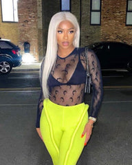 Crescent Mesh Top
